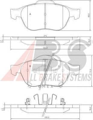 OEM Brake Pads/ABS 37402