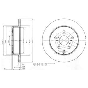 OEM BRAKE DISC (DOUBLE PACK) BG4115