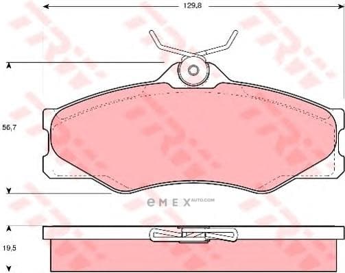 OEM PAD KIT, DISC BRAKE GDB399