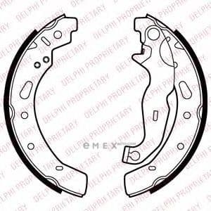 OEM BRAKE SHOE AXLE SET LS2028