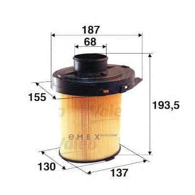 OEM FILTER ASSY, AIR ELEMENT 585603