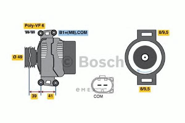 OEM Alternator 0986046130