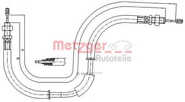 OEM CABLE ASSY, PARKING BRAKE 176105