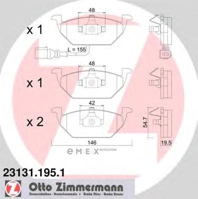 OEM PAD KIT, DISC BRAKE 231311951