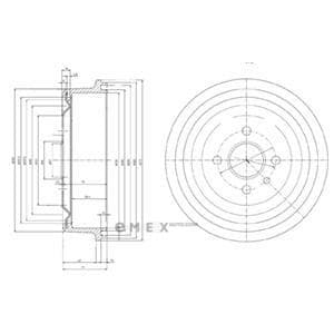 OEM BRAKE DRUM BF103