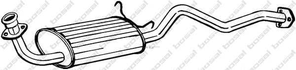 OEM EXHAUST PIPE, MUFFLER 280159