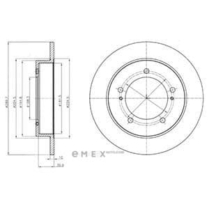 OEM BRAKE DISC (DOUBLE PACK) BG4289