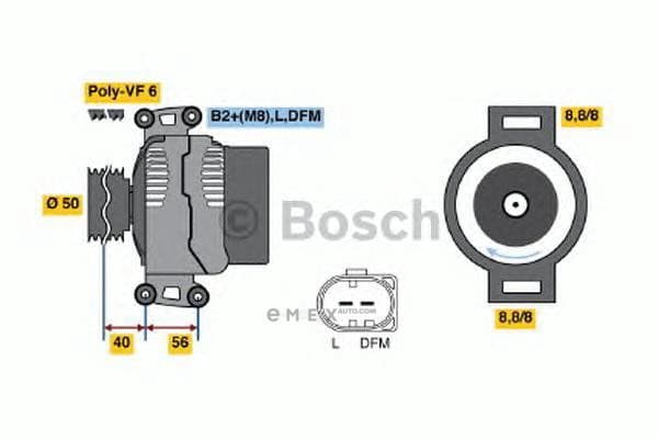 OEM DREHSTROMGENERATOR I. AUST 0986046340