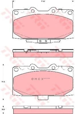 OEM PAD KIT, DISC BRAKE GDB3307