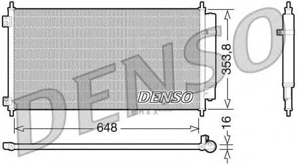 OEM RADIATOR ASSY, A/C DCN40010