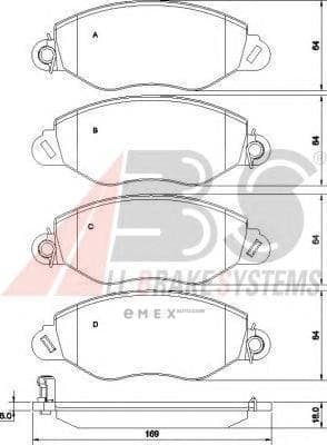 OEM PAD KIT, DISC BRAKE 37256