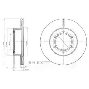 OEM BRAKE DISC (DOUBLE PACK) BG2495