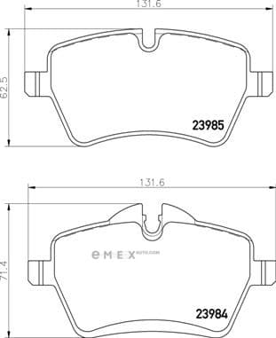 OEM BRAKE PAD P06086