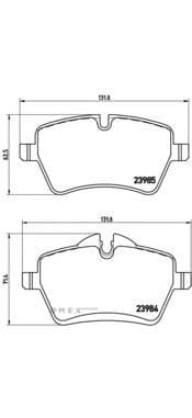 OEM PAD KIT, DISC BRAKE P06051