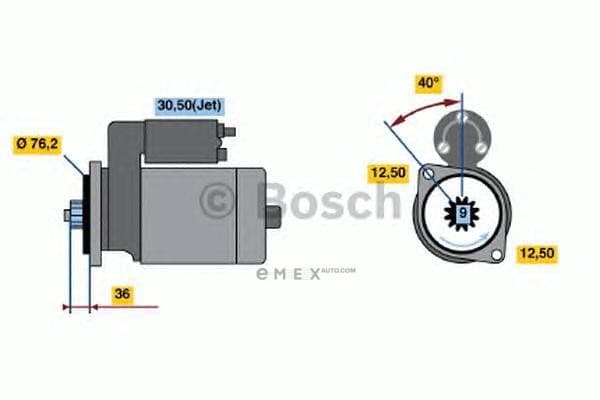 OEM ANLASSER I.A. 0986017000