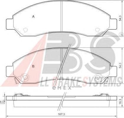 OEM Brake Pads/ABS 37654