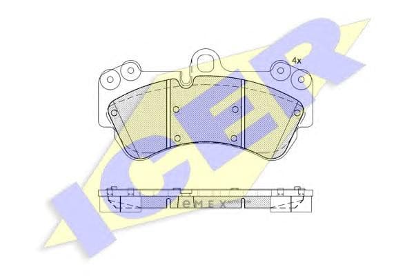 OEM BRAKE PAD FR PORSCHE CAYENNE 955/3.2 181620