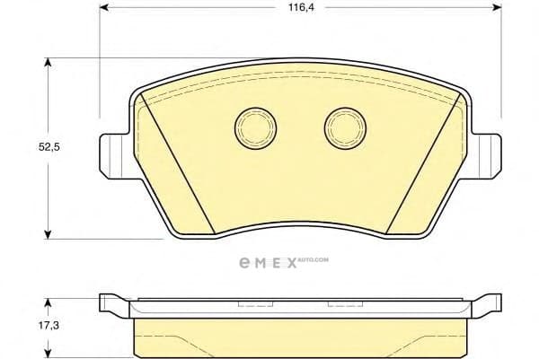 OEM PAD KIT, DISC BRAKE D1060AX61F