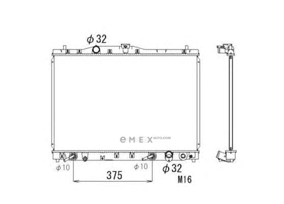 OEM RADIATOR ASSY, ENGINE COOLANT 53677