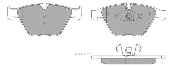 OEM BRAKE PAD SET-FRONT/E90-325D 9252