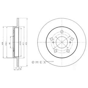 OEM BRAKE DISC (DOUBLE PACK) BG4233