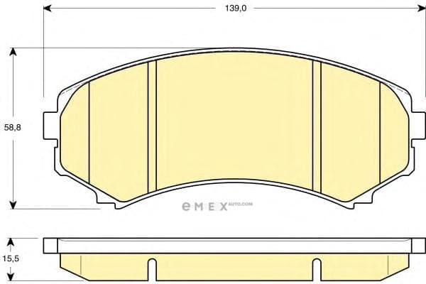 OEM PAD KIT, DISC BRAKE 4605A471