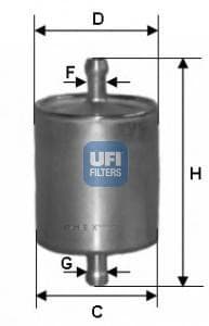 OEM FILTER ASSY, FUEL PUMP 3176000