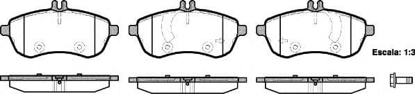 OEM Brake Pad Set, disc brake 130100