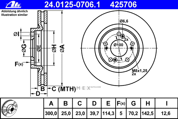 OEM BRAKE ROTOR 24012507061