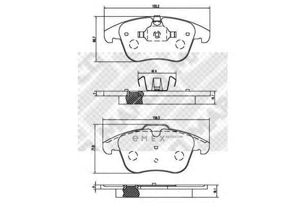 OEM PAD KIT, DISC BRAKE 6853