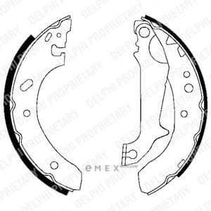 OEM BRAKE SHOE AXLE SET LS1683