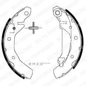 OEM BRAKE SHOE AXLE SET LS1822