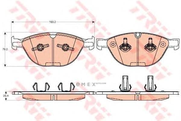 OEM PAD KIT, DISC BRAKE GDB2026