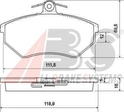 OEM PAD KIT, DISC BRAKE 36790