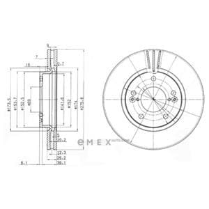 OEM BRAKE DISC (DOUBLE PACK) BG3721