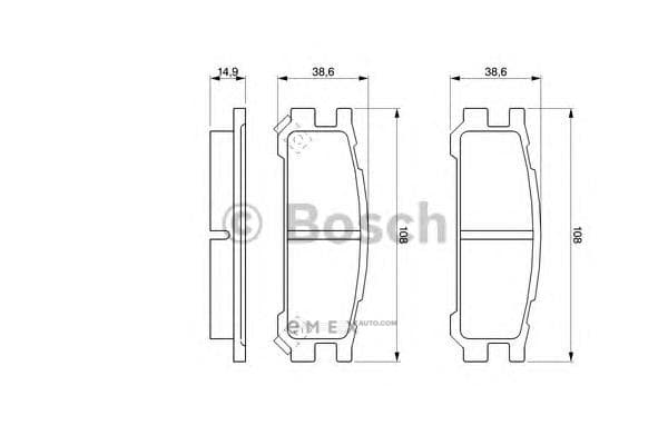 OEM BREMSBELAG 0986461143