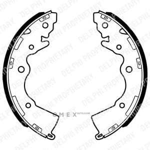 OEM BRAKE SHOE AXLE SET LS1996