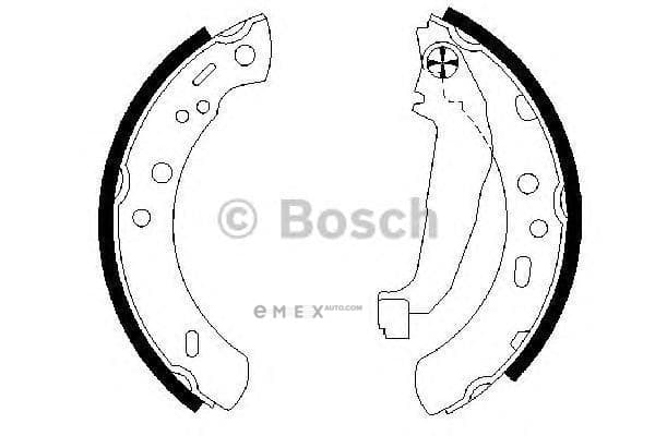 OEM BREMSBACKE 0986487604