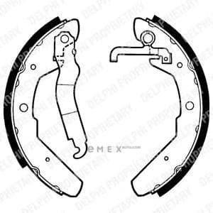 OEM BRAKE SHOE AXLE SET LS1301