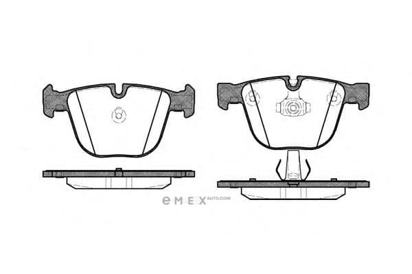 OEM Brake Pad RR E60/E65/X5/X6 [6/8/12] Cyl 089200