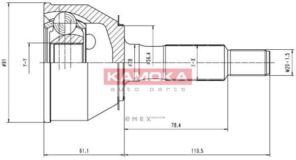 OEM JOINT ASSY, DRIVE SHAFT 6732