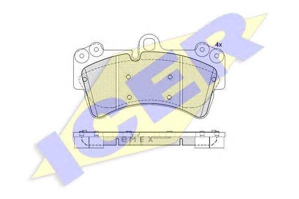 OEM FRONT BRAKE PAD Q7+TORQ+PORSCHE 181595