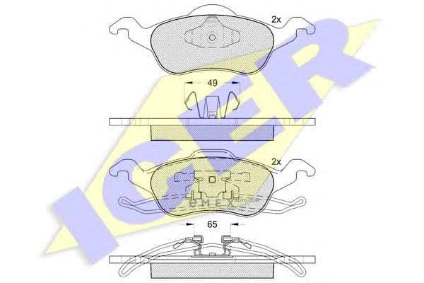 OEM PAD KIT, DISC BRAKE 181264