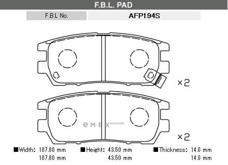 OEM BRAKE PAD AFP194S