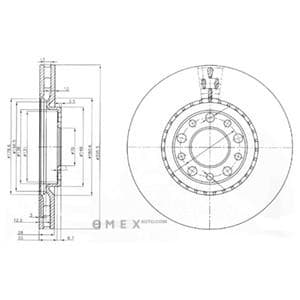 OEM BRAKE DISC (DOUBLE PACK) BG3951