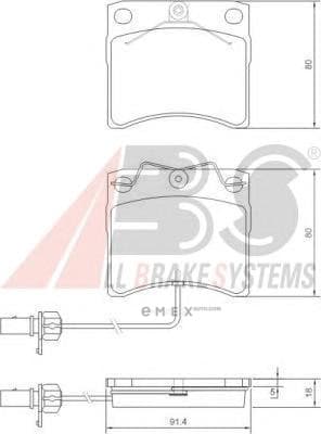 OEM Brake Pads/ABS 37144