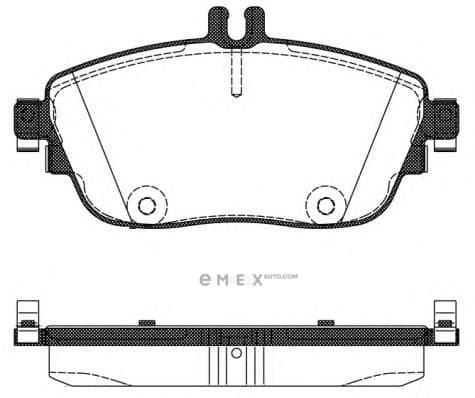 OEM Brake Pad Set, disc brake 148508