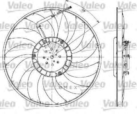 OEM ENGINE COOLING FAN MOTOR 698610