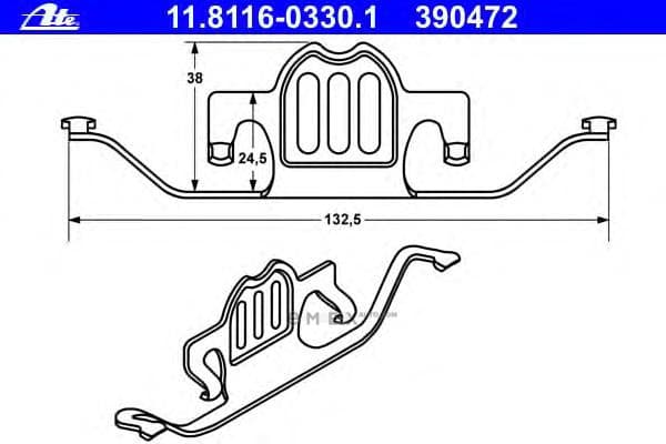 OEM BRACKET, REINFORCEMENT 11811603301