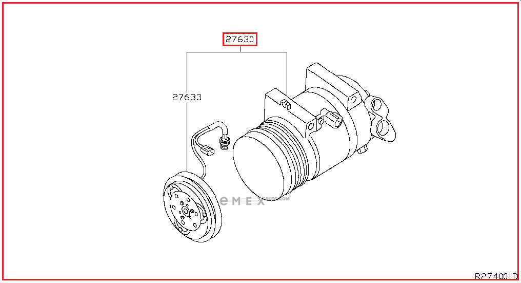 OEM COMPRESSOR ASSY, COOLER 926009FE0D